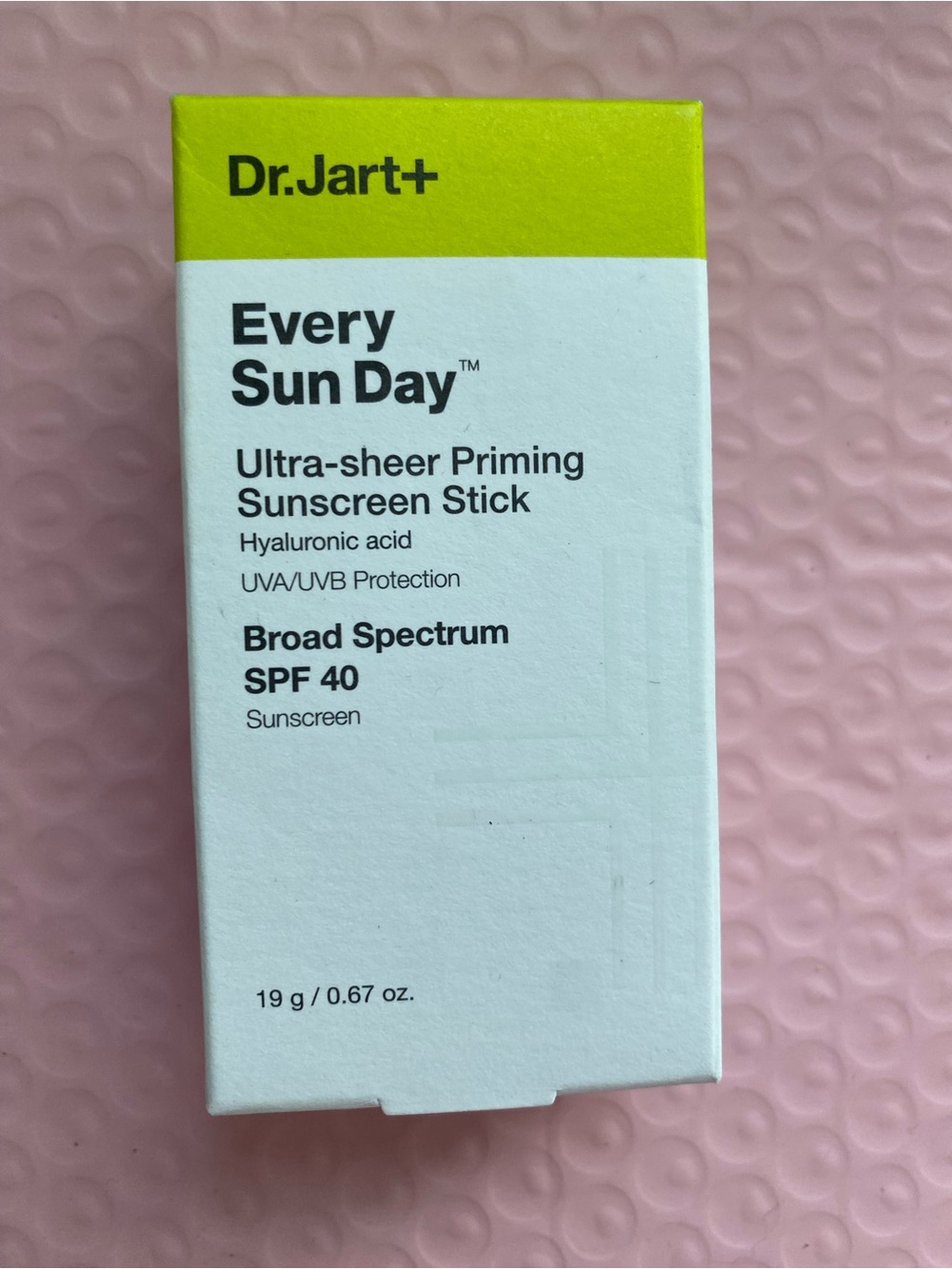 Every Sun Day™ Invisible Priming  Sunscreen Stick SPF 40 Dr. Jart new